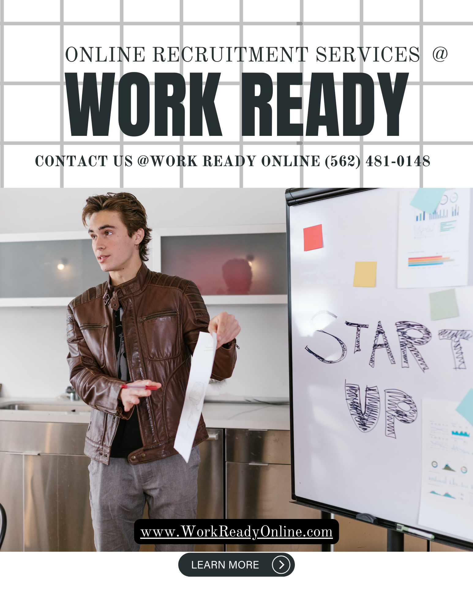 Work Ready Online contact flier